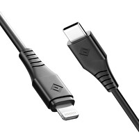 Novoo Type-C iPhone Lightning Hızlı Siyah Şarj Kablosu
