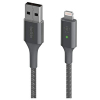 Belkin CAA007BT04GR Smart Led 1.2 M Gri Lightning Kablo