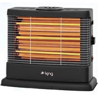 King Prago KI6274 3 Flamentli 2100 W Quartz Isıtıcı Elektrikli Soba
