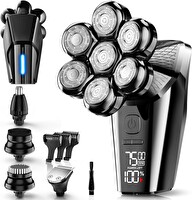 Hexus 7D Çıkarılabilir Kuru-Islak Erkekler İçin Baş Tıraş Makinesi - Siyah
