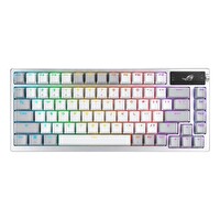 Asus ROG Azoth 2.4 GHz SpeedNova NX Mekanik Kablosuz Beyaz Gaming Klavye TR 90MP031A-BKYA10