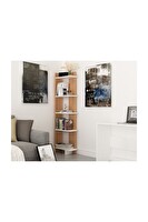 BMdekor Kitaplık Sky Teak Beyaz